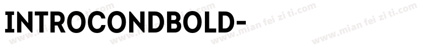 IntroCondBold字体转换