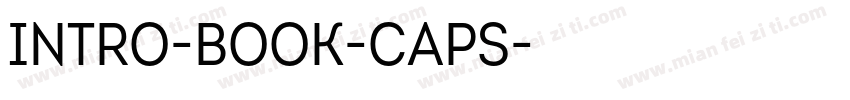 Intro-Book-Caps字体转换