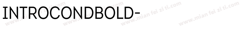 IntroCondBold字体转换