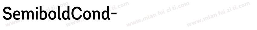 SemiboldCond字体转换