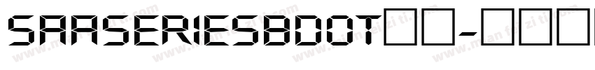 saaseriesbdot数字字体转换