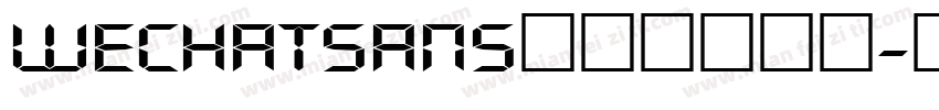 wechatsans数字字体下载字体转换