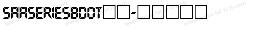 saaseriesbdot数字字体转换