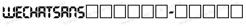 wechatsans数字字体下载字体转换