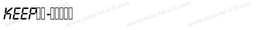 Keep数字字体转换