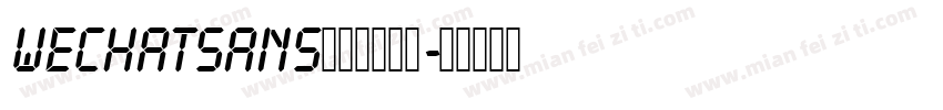 wechatsans数字字体下载字体转换