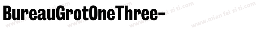 BureauGrotOneThree字体转换