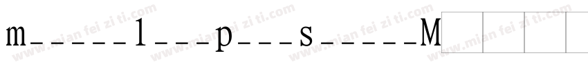 MadetoLovePostScript字体转换