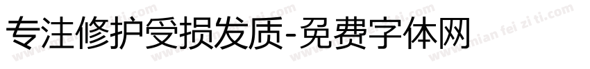 专注修护受损发质字体转换