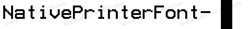 NativePrinterFont字体转换
