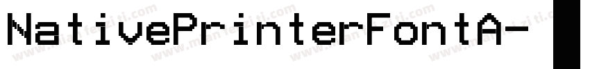 NativePrinterFontA字体转换