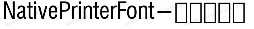 NativePrinterFont字体转换
