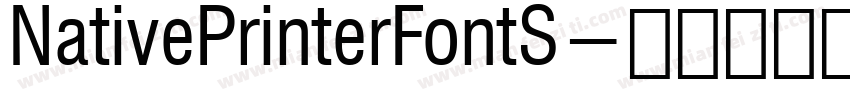 NativePrinterFontS字体转换