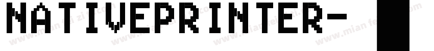 NativePrinter字体转换