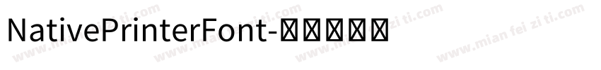 NativePrinterFont字体转换