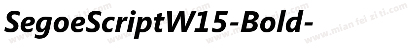 SegoeScriptW15-Bold字体转换