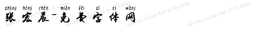 张宏晨字体转换