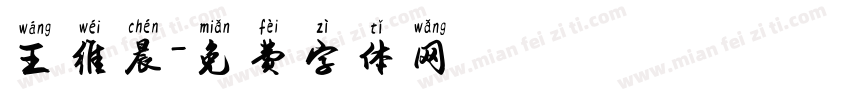 王维晨字体转换