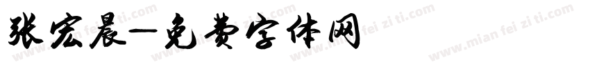 张宏晨字体转换