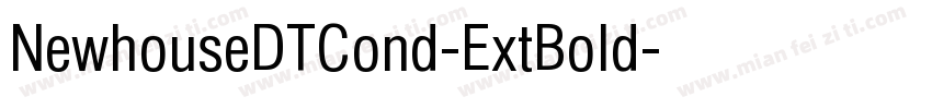 NewhouseDTCond-ExtBold字体转换