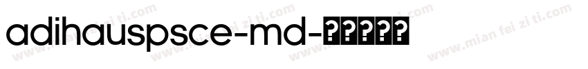 AdiHausPSCE-Md字体转换