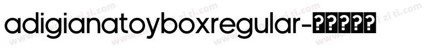 adigianatoyboxregular字体转换