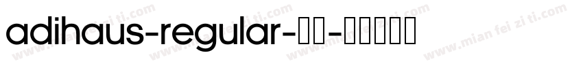 AdiHaus-Regular-常规字体转换