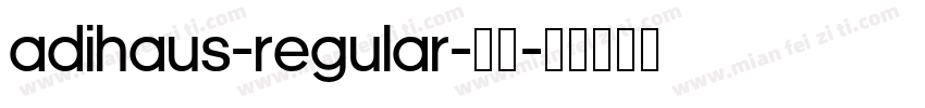 AdiHaus-Regular-常规字体转换