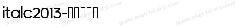 italc2013字体转换