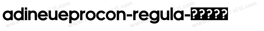 ADINEUEPROCON-REGULA字体转换
