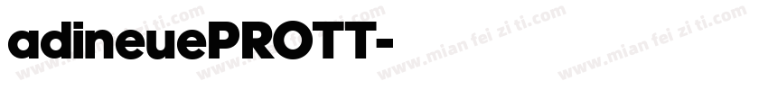 adineuePROTT字体转换