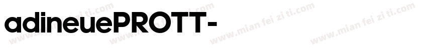 adineuePROTT字体转换