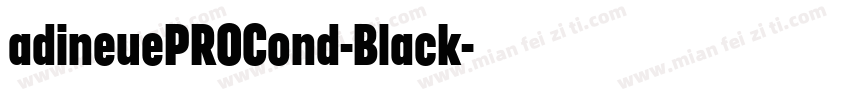 adineuePROCond-Black字体转换