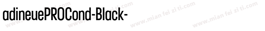 adineuePROCond-Black字体转换