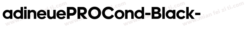 adineuePROCond-Black字体转换