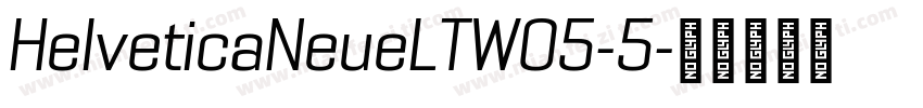 HelveticaNeueLTW05-5字体转换