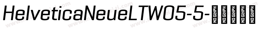 HelveticaNeueLTW05-5字体转换