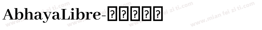 AbhayaLibre字体转换