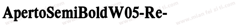 ApertoSemiBoldW05-Re字体转换