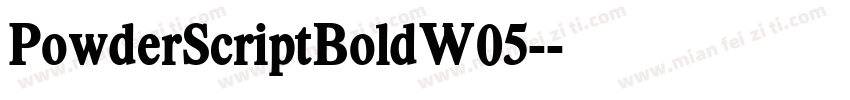 PowderScriptBoldW05-字体转换
