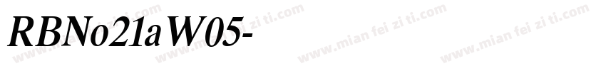 RBNo21aW05字体转换