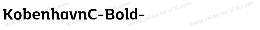 KobenhavnC-Bold字体转换