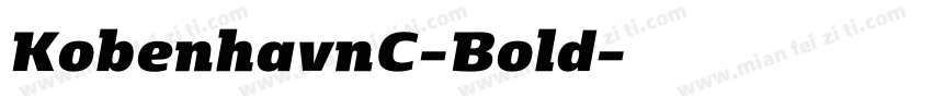 KobenhavnC-Bold字体转换