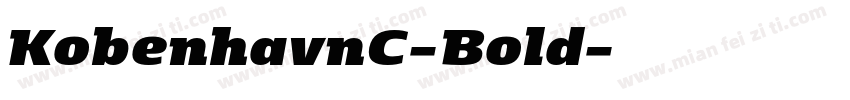 KobenhavnC-Bold字体转换