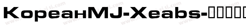 KoreanMJ-Heavy字体转换