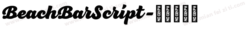 BeachBarScript字体转换