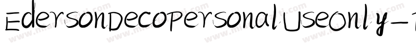 EdersonDecoPersonalUseOnly-PY2B字体转换