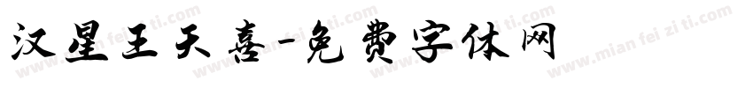 汉星王天喜字体转换