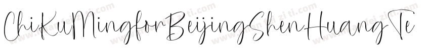 ChiKuMingforBeijingShenHuangTech字体转换
