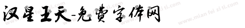 汉星王天字体转换